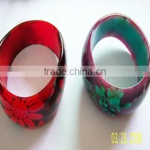 Colored Resin Bracelet,acrylic Bangles,fashion Resin Bracelet,fashion Resin Bangles,popular Jewelry,fine Design Jewelry.Flower thumbnail-1