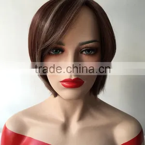 Wholesale Machibe Made Wigs Straight Short Bob Lace Front Wig Bob Style Natural Scalp Wig For Black Women thumbnail-4