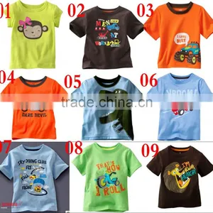 New Fashion Short Sleeve Cartoon t Shirts Boys and Girls Summer Tops thumbnail-1