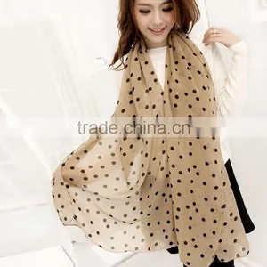 Lady Dots Spot Chiffon Soft Shawl Scarf Neck Wrap Head Scarf Styles 19143 thumbnail-4
