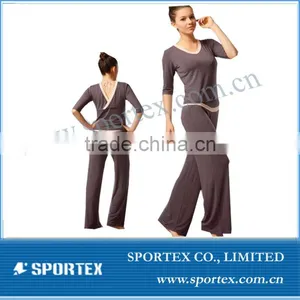 2013 Ladies OEM Yoga Wear/ladies Fitness Wear/long & Loose Yoga Suits thumbnail-1