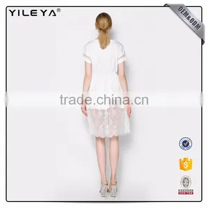 Elastic Waist Floral-Printing Sexy Knee Length Dresses thumbnail-6