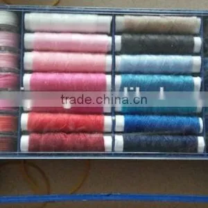 5pcs Plastic Tube of Colorful Polyester Thread Blister on Card thumbnail-3