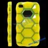 Top Quality Hexagon TPU Gel Case for IPhone 4/ IPhone 4S (Yellow) thumbnail-1