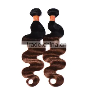 7a Grade Ombre Two Tone Color 1b/30# Body Wave Remy Human Hair Extension thumbnail-5