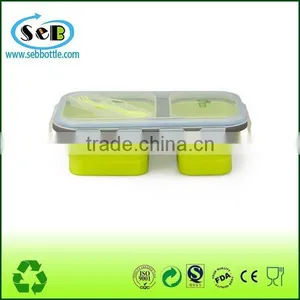 Silicone Collapsible Food Storage Lunch Box thumbnail-2