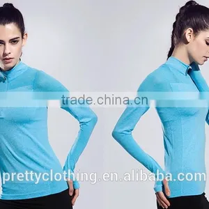 Women's Sweatshirts Half-Zip Quarter Long-Sleeve Yoga Running Pullover Jacket thumbnail-4
