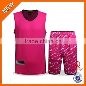 2016 100% Polyester Quick Dry Latest New Basketball Jersey Design for Man thumbnail-3
