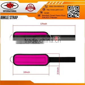 Gym Weight Lifting D Ring Ankle Straps Cable Attachment Strap Fitness Exercise thumbnail-6