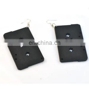 Big Size Hip Hop Customized Good Wood Cassette Tape Earring thumbnail-2