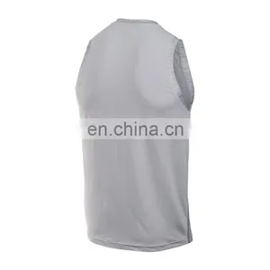 Factory New Screen Printing Custom Logo Muscle Mans Tank Top thumbnail-5