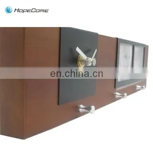 (W2907) Handmade Wooden Art Crafts Table Clock thumbnail-2