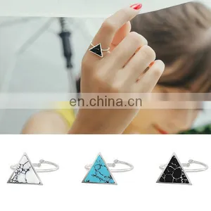 925 Sterling Silver Ring Adjustable Silver Ring Turquoise Rings thumbnail-1