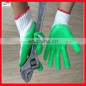 Cotton Lined Rubber Working Gloves/rubber Coated Cotton Working Gloves thumbnail-1