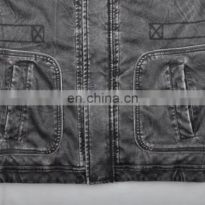 2017 Lastest Fashion Hot Sale Diamond Quilted pu Men Long Jacket thumbnail-5
