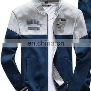 2017 New High Quality 100% Cotton Stand Collar Fashion Casual Men's Fleece Jacket thumbnail-4