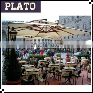 Heavy Duty Cantilever Wall Hanging Coffee Outdoor Patio Umbrella thumbnail-2