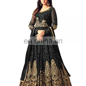 New Engagement Wear Heavy Embroidery Anarkali Suits 2018 (Semi-Stitched) thumbnail-1