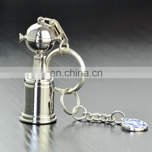 Wholesale Custom Design Cheap 3D Airplane Shape Metal Keychain Keyring thumbnail-6
