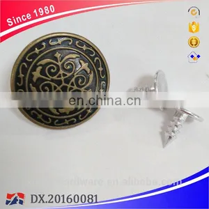Vintage Brass Fix Metal Button for Jeans Denim thumbnail-6