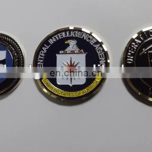 3D Custom Various Sizes Soft Enamel Coin With Diamond Edge thumbnail-1