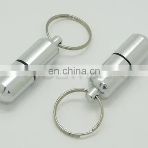 Waterproof Aluminum Medicine Pill Container Box Bottle Case Key Chain Holder thumbnail-4