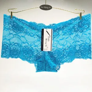 Yun Meng Ni Sexy Underwear Sexy Transparent Lace Women Boyshorts Push Up Women Panties thumbnail-2