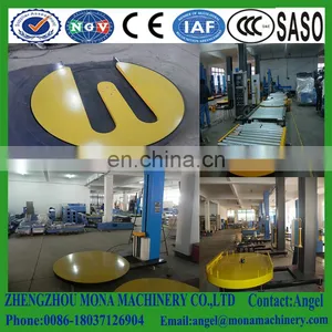 2018 New Condition Automatic Pallet Stretch Wrapping Machine With Pressure Plate thumbnail-5