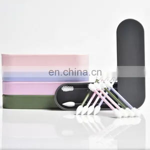 Reusable Cotton Swab Ear Cleaning Silicone Washable Makeup Swabs Sticks Soft Flexible Make Up Tools Kit thumbnail-5