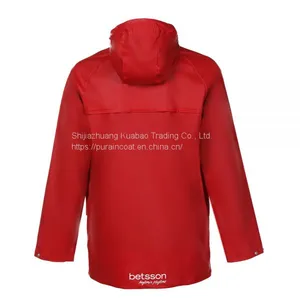PU Rain Jacket With 210T Nylon Lining thumbnail-3