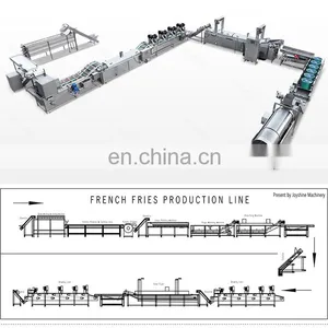 Exported to Algeria With Oil Recycling Device Snack Automatic Frozen French Fries Line thumbnail-4
