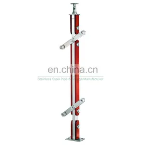 Top Sale Villa Tempered Staircase Railing For Indoors Deck Glass Railing Factory From China thumbnail-3