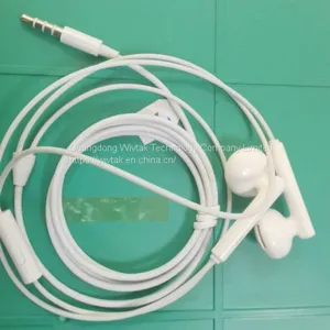 2020 Hot Sale OEM/ODM Clear Calling Music 3.5mm Plug Universal Mobile Phone Wired In-ear Earphone With Mic Headphone Headset thumbnail-1