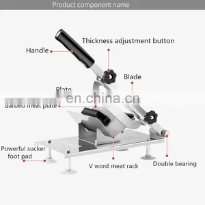 Stainless Steel Multifunction Manual Frozen Mutton Beef Meat Slicer/vegetable Fruit Spiral Slicer/vegetable Spiralizer thumbnail-3
