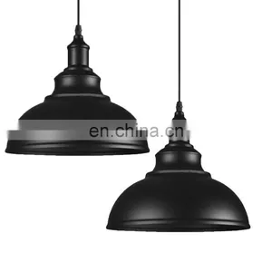 American Modern Home Decor Loft Retro Black Pendant Lamp Vintage Industrial Style Pendant Light thumbnail-4