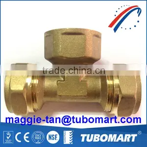 Brass Compression Pex Fitting for Pex Multilayer Water Pipe thumbnail-6