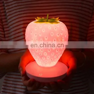 Colorful Touch Sensor Led Bedside Lamps Soft Silicone Soft Baby Night Light for Kids thumbnail-5