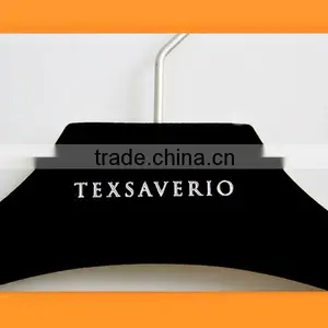 Black Velvet Hanger Plastic Clothes Hanger thumbnail-3