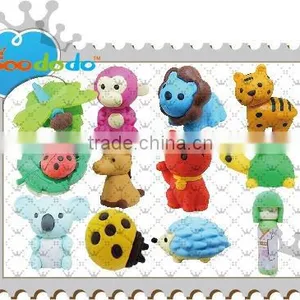 3D Animal Shaped Eraser Stationery Set thumbnail-1