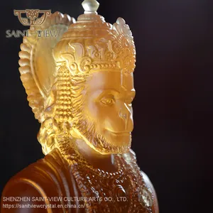 Factory Custom Production Lost-Wax Casting Crystal India God Religious Statue thumbnail-5