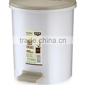 10L Novelty Foot Pedal Plastic Trash Can thumbnail-1