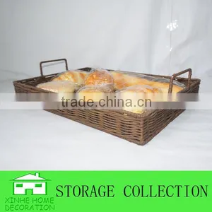 Handmade Rectangular Wicker Tray thumbnail-1