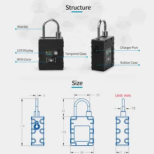 G300N Intelligent Truck Container Eseal GPS Tracker Lock thumbnail-2