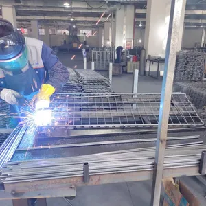 Metal Wire Storage Container Welding Before the Powder Coating / Zinc / Chrome Steel Wire Mesh thumbnail-2