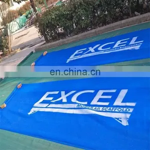 100% Virgin HDPE and UV Stabilizers Customized Printed Scaffold Netting thumbnail-1