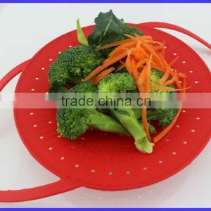 Silicone Vegetable Steamer Basket Home Steamer thumbnail-6