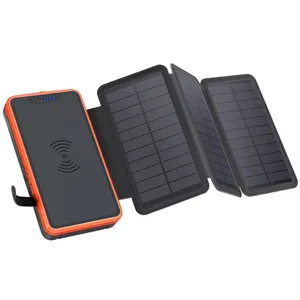 Solar PowerBank 26800mAh Large Capacity Outdoor Waterproof Solar Power Bank Wireless Charging thumbnail-1