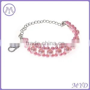 Fashion Animal Pet Jewelry Pet Cat Dog Blue Pearl Crystal Dog Necklace thumbnail-6