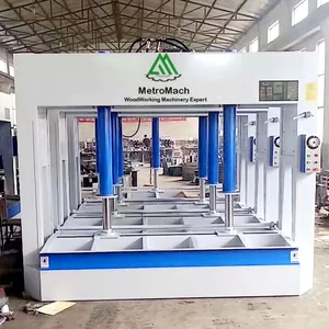 Woodworking Hydraulic Melamine Laminating Cold Press Machine for Fire Proofing Floor thumbnail-3