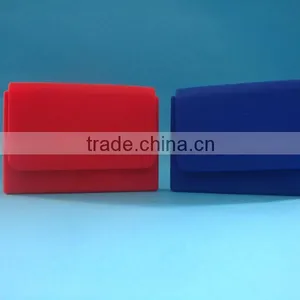 Good Quality Silicone Busniess Card Holder Box With Magnet Buckle thumbnail-1